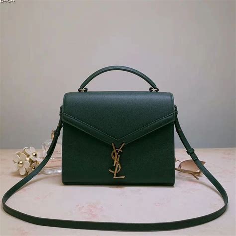 green ysl cassandra bag